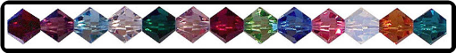 Swarovski Crystal Birthstone Colors Used in Custom Jewelry Designs