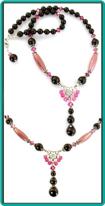 Chocolate Rose Drops Necklace