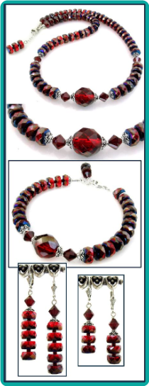 Ruby Sapphire Fire and Ice Set