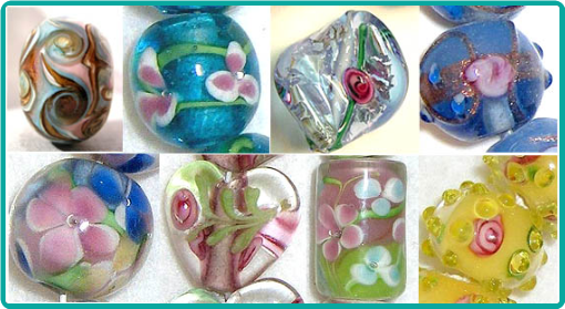 Types Of Glass Beads Lampwork Millefiori Wedding Cake Pressed Glass Firepolish And Crystal Beads Description