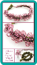 Delicate Pink Crystal Fringed Bracelet