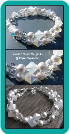 White Opal Crystal & Pearl Double-Strand Bracelet
