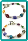 Geometric Crystals and Leafy Toggle Bracelet