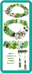 Green Hedgerows Double-Strand Handmade Bracelet