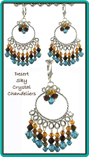 Desert Sky Crystal Chandelier Earrings