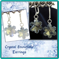 Crystal Snowflake Earrings