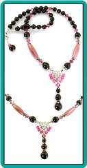 Chocolate Rose Drops Necklace