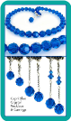 Capri Blue Crystal Necklace & Earrings