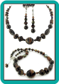 Chocolate Brown and Bronze Bead Necklace