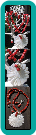 White Shell Daisy and Red Coral Cube Handmade Necklace
