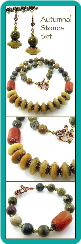 Autumnal Stones Necklace Set