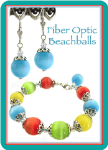 Fiber Optic Beachballs Bracelet & Earrings