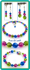 Peacock Crystals Necklace